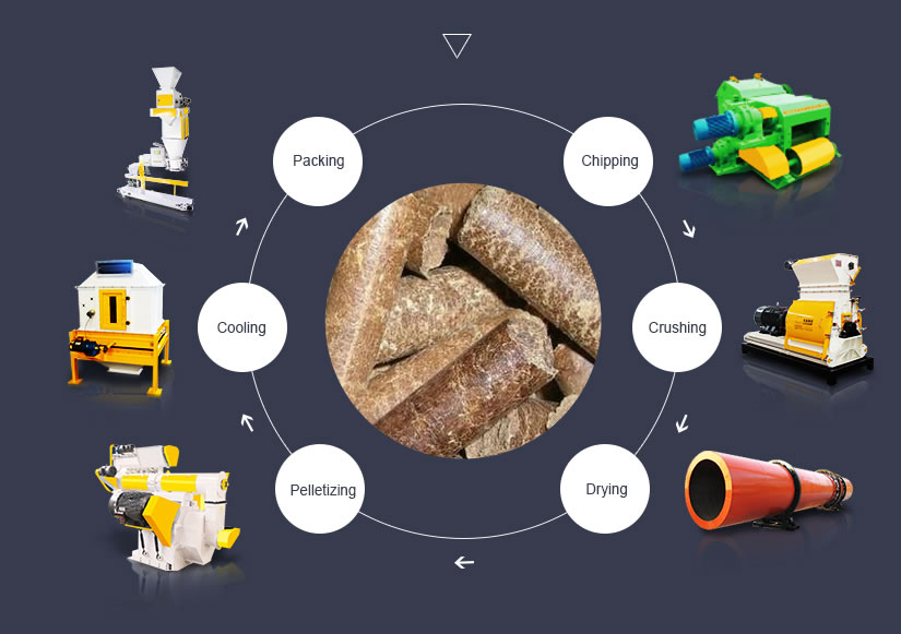 Línea para producción de pellets